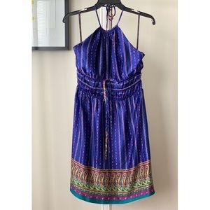 Betsey Johnson silk halter dress